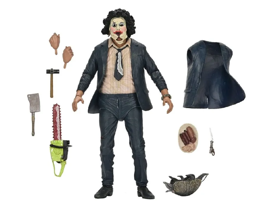 TEXAS CHAINSAW MASSACRE ACTION FIGURE ULTIMATE PRETTY WOMAN LEATHERFACE 50TH ANNIVERSARY 18 CM